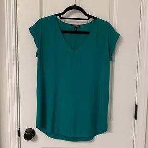 Express Silky V-Neck Shirt